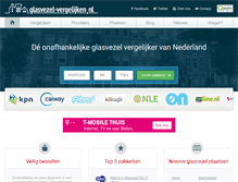 Tablet Screenshot of glasvezel-vergelijken.nl